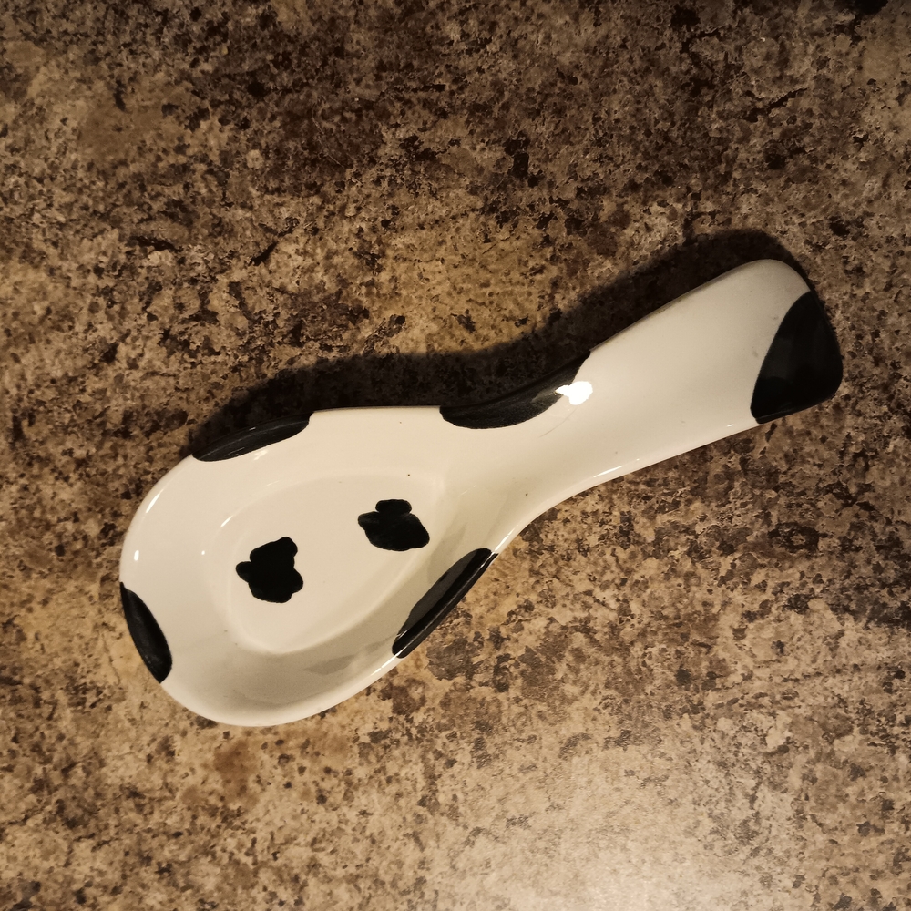 Cow Print Spoon Rest